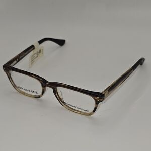 JONAS PAUL Lincoln/Lauren SSH Brown Horn Unisex Kids Eyeglass‎ Frames 45-16-125